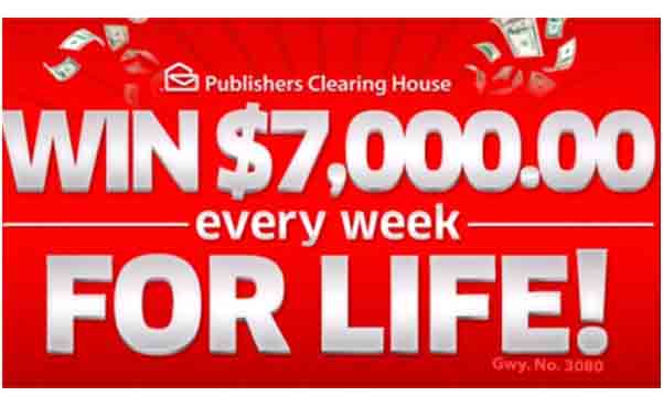 seven thousand dollars a week for life