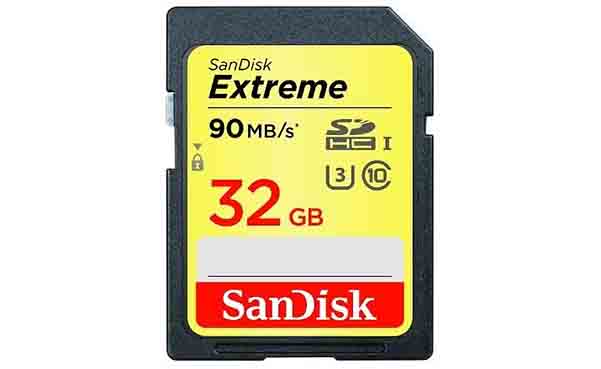 Sandisk 32GB card
