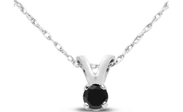 Superjeweler Black Diamond Pendant