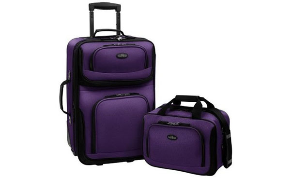 US Traveler Rio Two Piece Expandable Carry-On Luggage Set