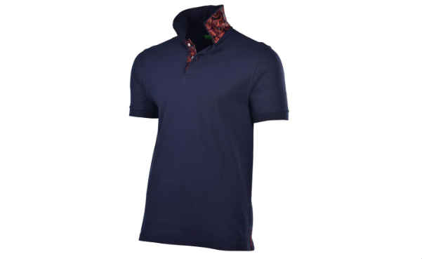 Bristol & Bull Men's Contrast Placket Pique Polo Shirt