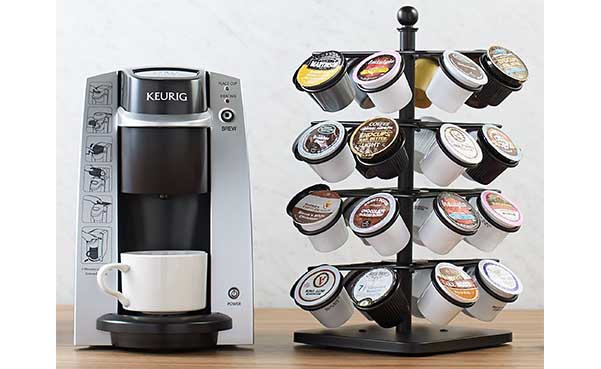 AmazonBasics Coffee Storage Carousel for K-Cup Pods - 32 Pod Capacity