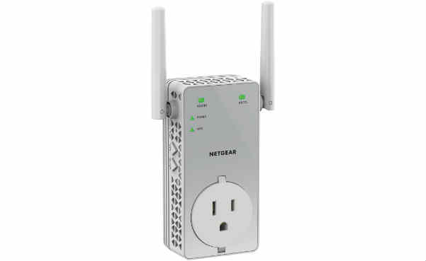 NETGEAR AC750 Wi-Fi Range Extender + Extra Outlet