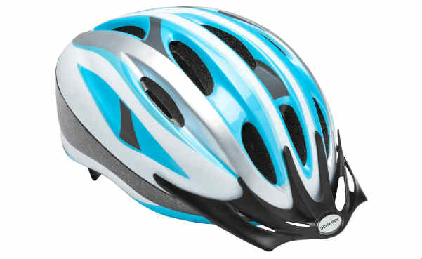 Schwinn Adult Intercept Helmet, Silver/Blue