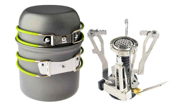 Camping Stove and Cookware Set