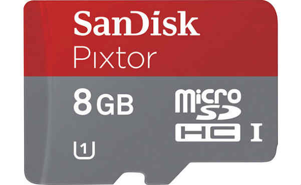 SanDisk Pixtor 8GB microSDHC Class 10 Memory Card