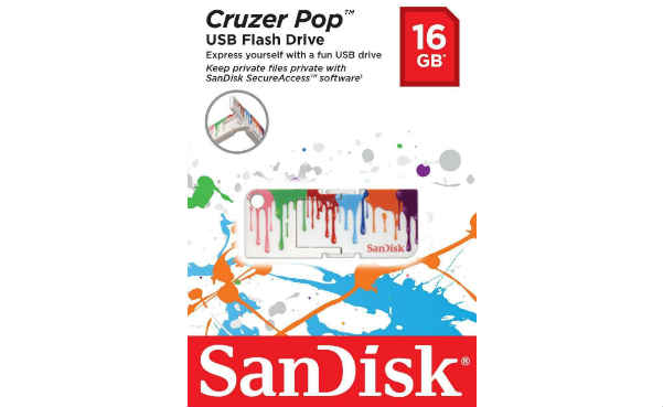 SanDisk Cruzer Pop 16GB USB 2.0 Flash Drive