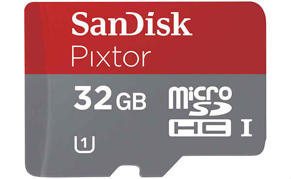 SanDisk - Pixtor 32GB microSDHC Class 10 Memory Card