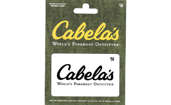 Win a $50 Cabela's Gift Card