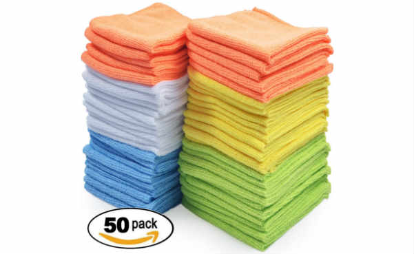 Best Microfiber Cleaning Cloth, Pack of 50