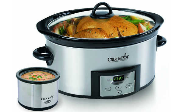 Crock-Pot 6-Quart Countdown Programmable Oval Slow Cooker with Dipper