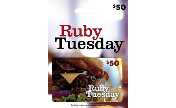 Win a $50 Ruby Tuesday Gift Card