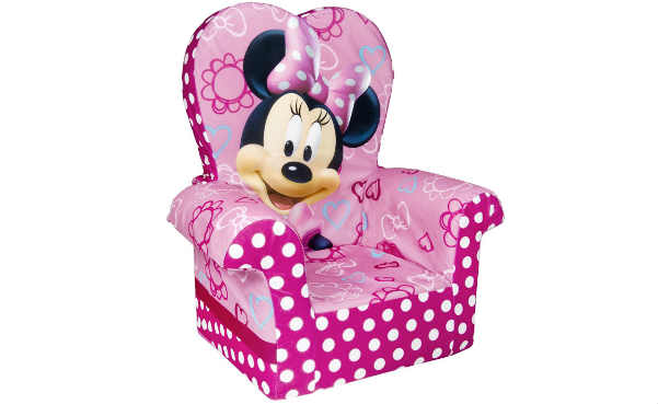 Marshmallow Furniture Minnie's Bow-Tique High-Back Chair