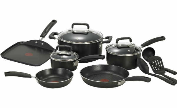 T-fal Signature Nonstick Thermo-Spot Heat Indicator 12-piece Cookware Set