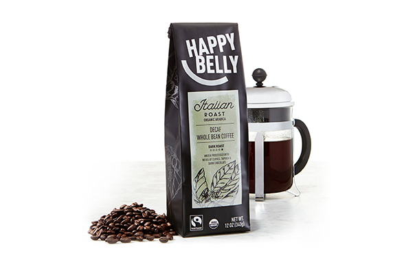Happy Belly Decaf Coffee, Dark Roast