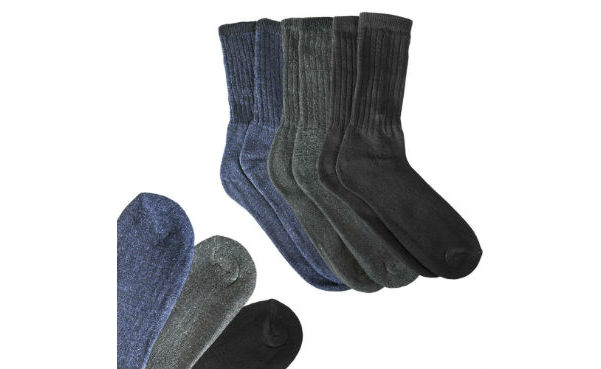 3-Pair Men Extreme Weather Wool Winter Blend Socks