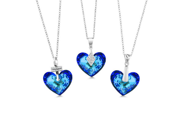Bermuda Blue Truly In Love 925 Silver Pendant