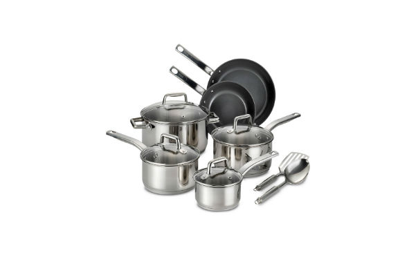 T-Fal Precision Stainless Steel 12-Pc Cookware Set