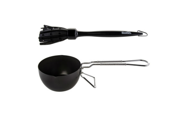 Char-Broil 2pc Steel Kickstand Sauce Pan and Basting Mop Set