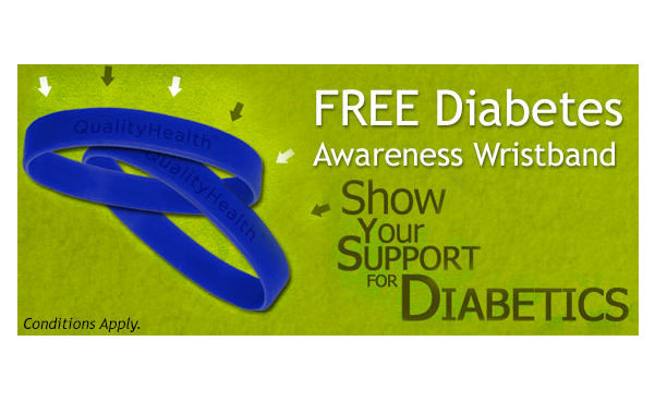 Free Diabetes Awareness Wristband
