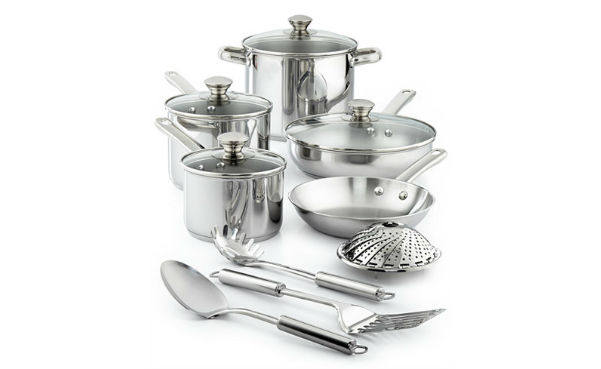Tools of the Trade Stainless Steel 13-Pc. Cookware Set, Only at Macy's