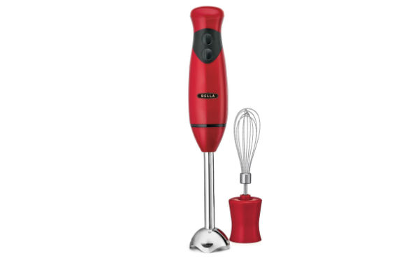 BELLA Hand Immersion Blender with Whisk Attachment