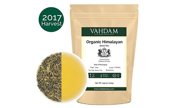 Organic Green Tea Leaves from Himalayas (50 Cups)
