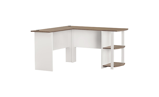 Altra Furniture Dakota L-Shaped Desk with Bookshelves