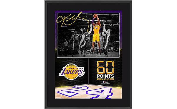 Kobe Bryant Los Angeles Lakers Sublimated Plaque