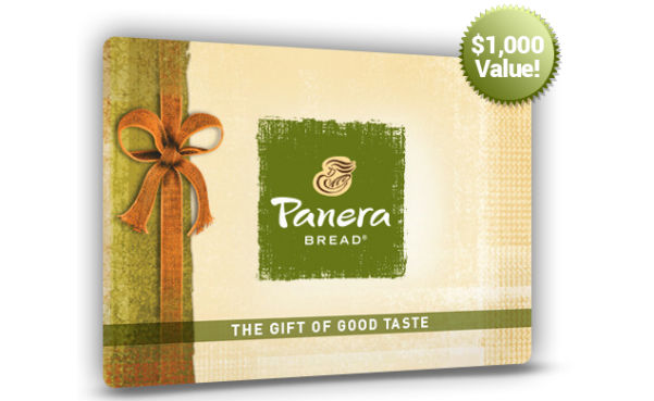 Win a $1000 Panera Bread Gift Card