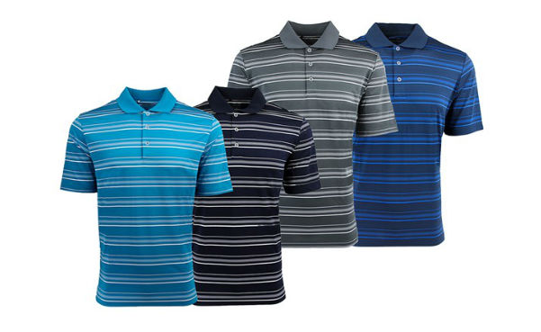 adidas Men's 2-Pack Puremotion Textured Stripe Polo