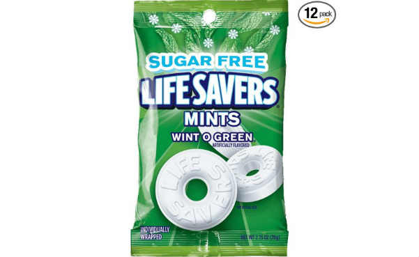 Life Savers Wint O Green Sugarfree Candy Bag
