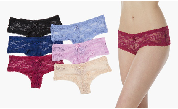 6-Pack Sociology Cheeky Lace Panties
