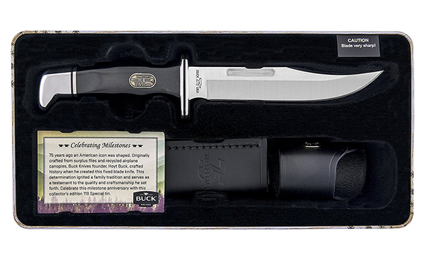 Buck Knives Fixed Blade Knife with Collectors Tin