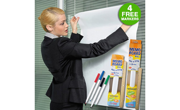 Contact Adhesive Dry Erase Memo Board Roll