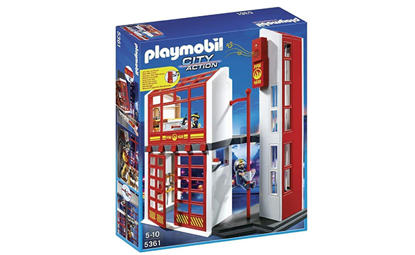 PLAYMOBIL Fire Station with Alarm Set