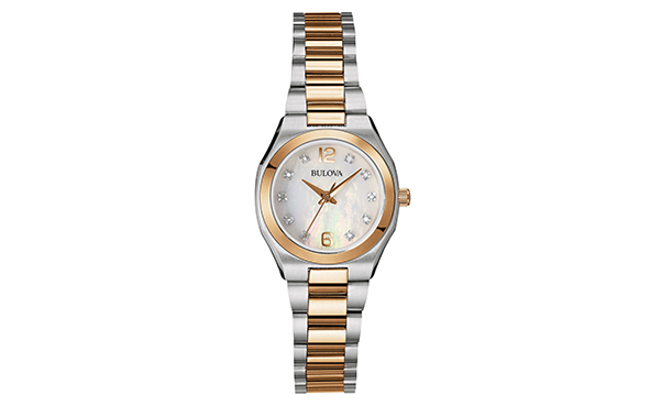 Bulova Women's Pearl Dial Two-Tone Watch