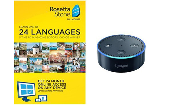 Rosetta Stone 24-month Subscription with Echo Dot