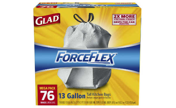 Glad ForceFlex Tall Kitchen Drawstring Trash Bags