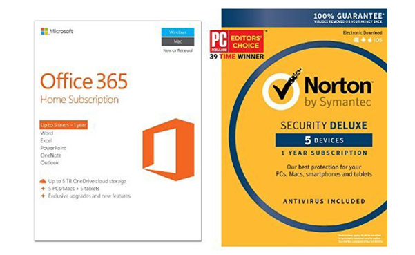 Microsoft Office 365 Home & Norton Security Deluxe