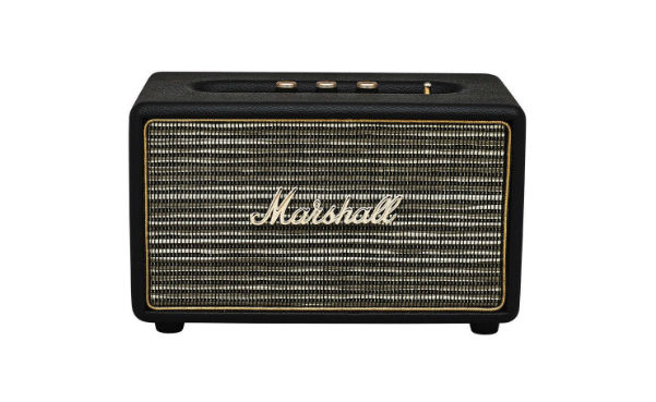 Marshall Acton Bluetooth Speaker w/ Bass & Treble Controls & Aux Input in Black