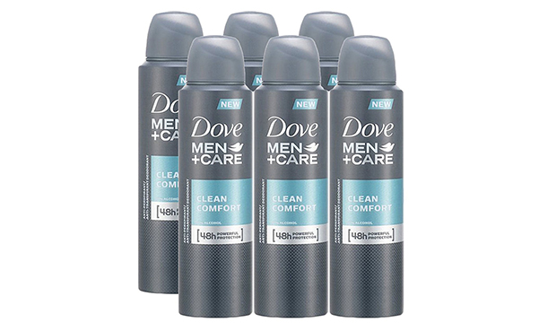 6-Pack Dove Men Spray Deodorant & Antiperspirant