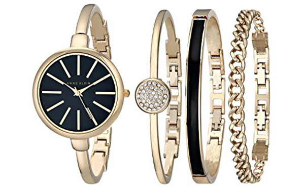 Anne Klein Women's Watch and Bracelet Set