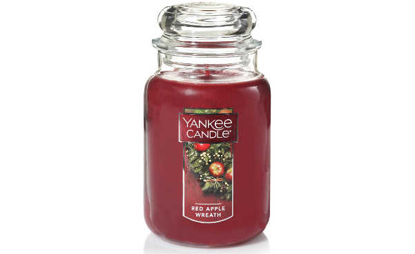 Yankee Candle Large Jar Candle, Red Apple Wreath