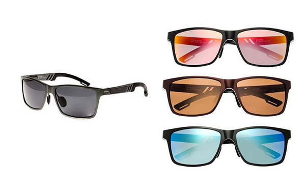 Breed Men's Titanium Frame Sunglasses