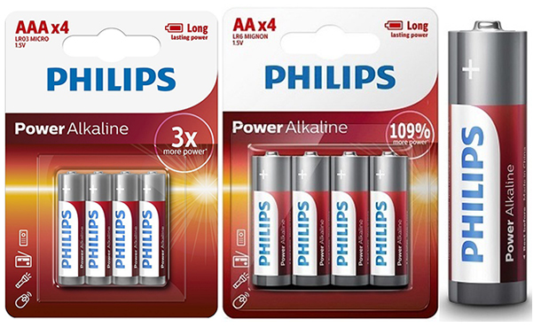 Philips Long Lasting Alkaline Batteries