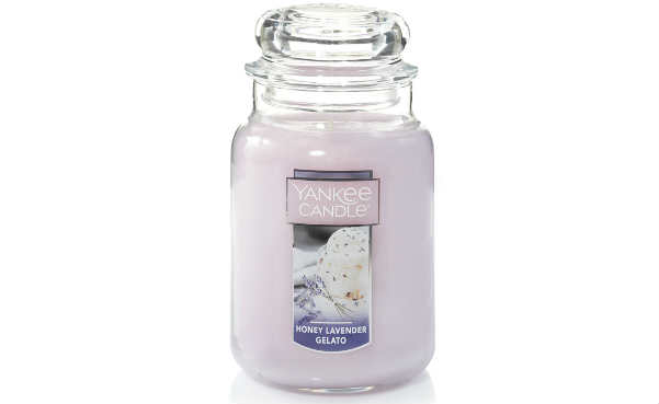 Yankee Candle Large Jar Candle, Honey Lavender Gelato