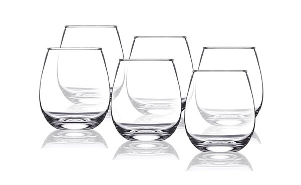6-Piece Set Shatterproof Stemless Wine Glasses