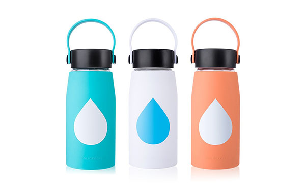 MIUCOLOR Large Glass Water Bottle