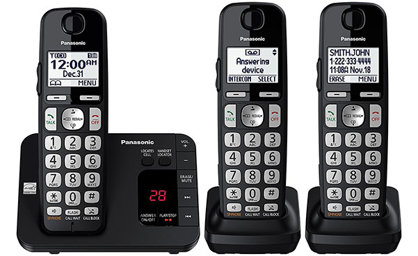 Panasonic 3 Cordless Phone with Answering Machine